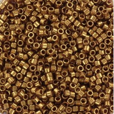 Miyuki delica Perlen 11/0 - Gold luster dark topaz DB-115